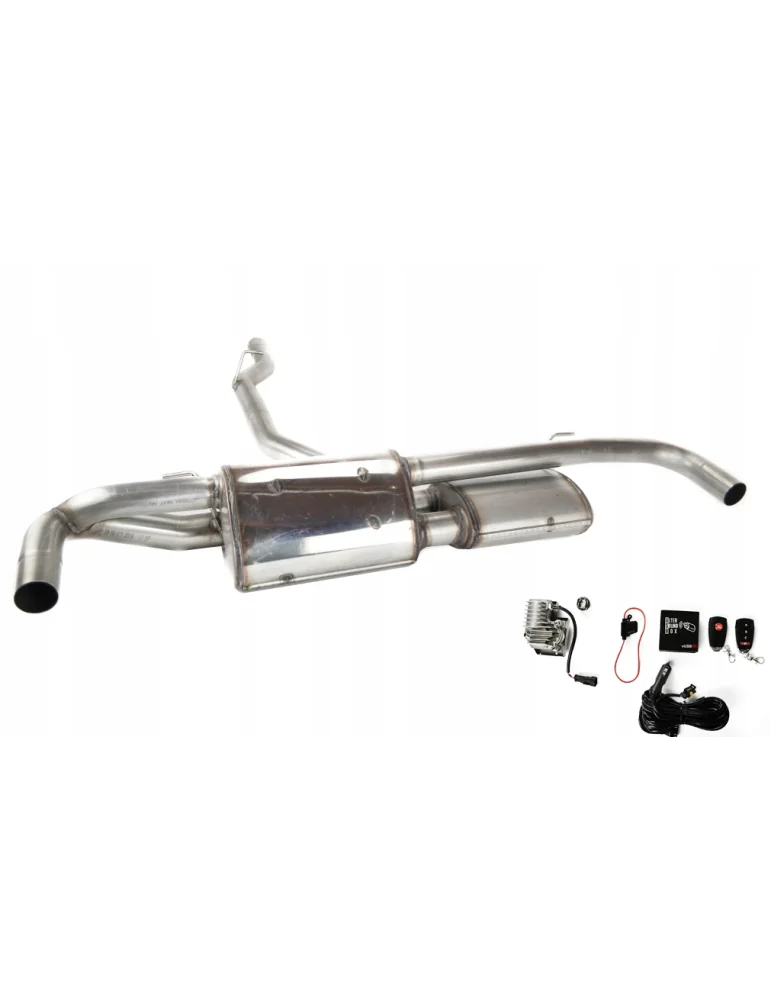 Silencieux Ulter Sport Inox à Valve + Accessoires  ALFA ROMEO Stelvio 2016-2020 2.0Turbo