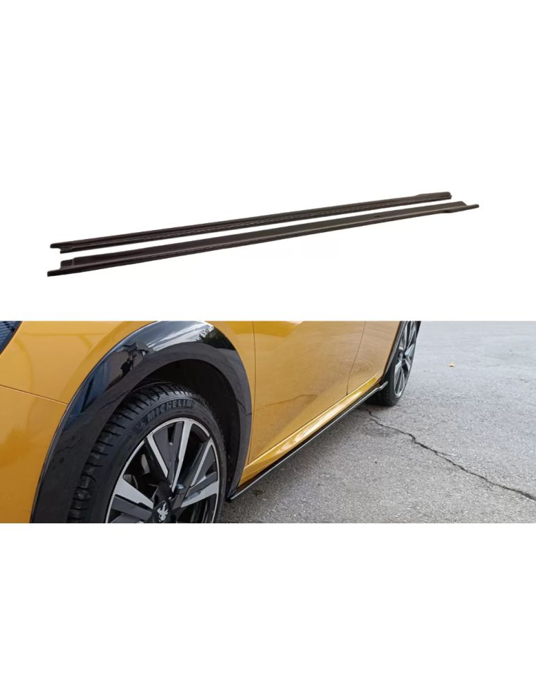 Extensions de bas de caisse V.2 Peugeot 208 Mk2 2019 - 202x Extensions de bas de caisse V.2 Peugeot 208 Mk2 2019 - 202x