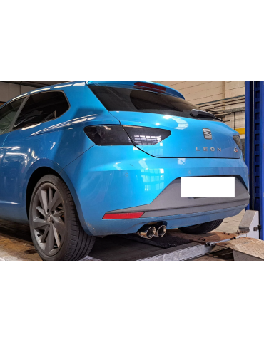 Ligne et Silencieux direct Sport Inox DriveOnly Seat Leon Mk3 1.8 TSi  Standard et FR  2012 - 2020