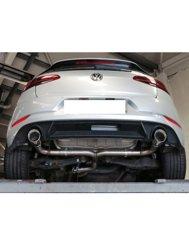 Ligne et Silencieux direct Sport Inox Look GTI DriveOnly Volkswagen Golf Mk7 GTD 2012 - 2020