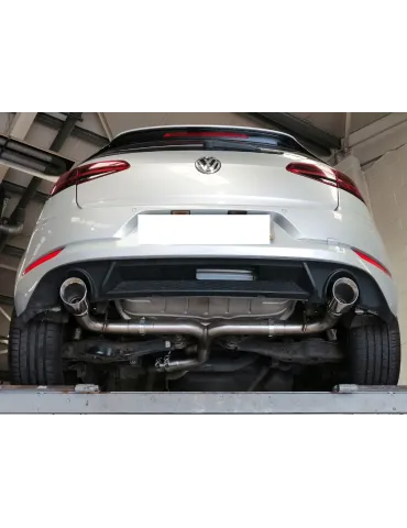 Ligne et Silencieux direct Sport Inox Look GTI DriveOnly Volkswagen Golf Mk7 GTD 2012 - 2020