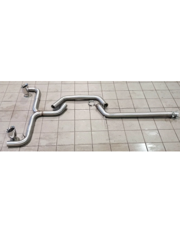 Ligne et Silencieux direct Sport Inox Look GTI DriveOnly Volkswagen Golf Mk7 GTD 2012 - 2020