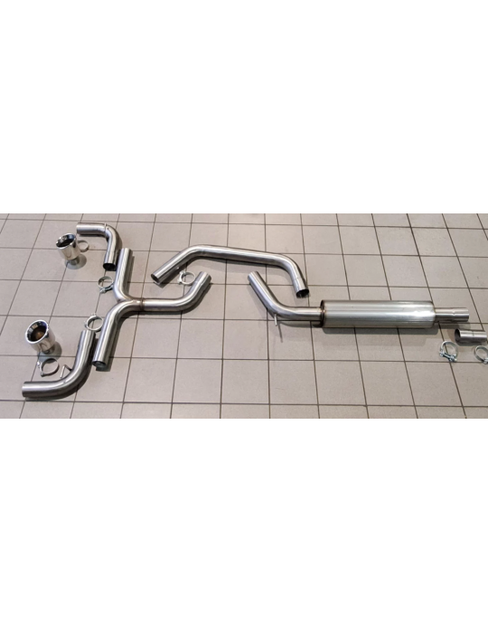 Ligne et Silencieux Sport Inox Look GTI DriveOnly Volkswagen Golf Mk7 2.0TDi 2012 - 2020