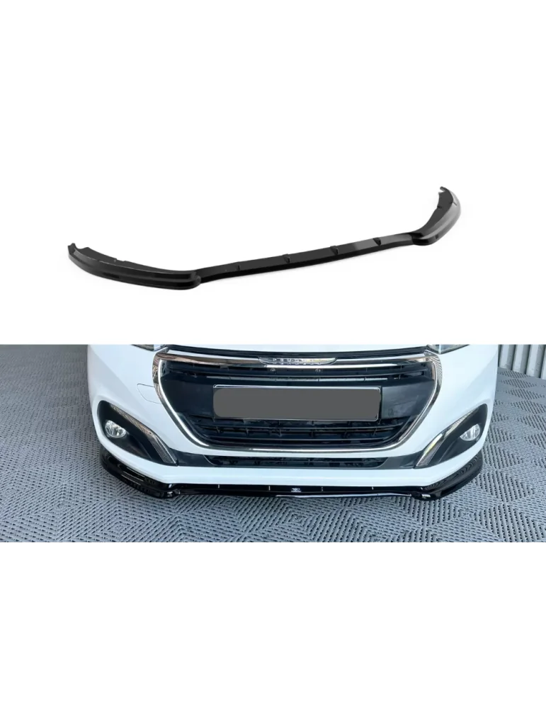 Lame / Extension de parechoc Avant Peugeot 208 Mk1 Facelift 2015 - 2019