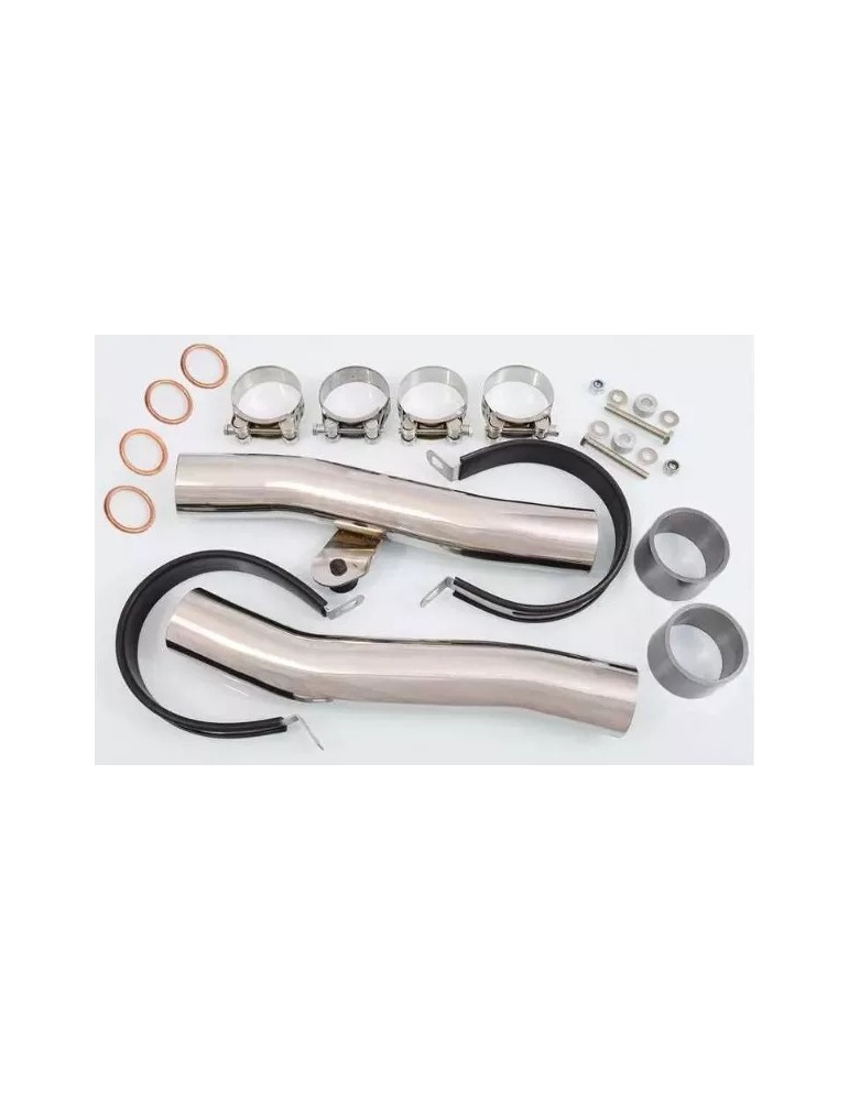 ZZR600 ZZR 600 4-2 full exhaust system with 450mm round stainless steel silencers ZZR600 ZZR 600 4-2 full exhaust system with 450mm round stainless steel silencers