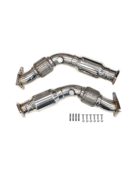 Descente de turbo + Décatalyseur Sport DriveOnly Nissan 370Z Resonated Infiniti G37 Q50 Q60 