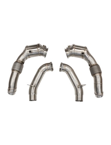 "A verifier " Descente de turbo + Décatalyseur Sport DriveOnly BMW M850I/XI G14 G15 G16/M550i G30 / M650i / M750i G11 G12 with O