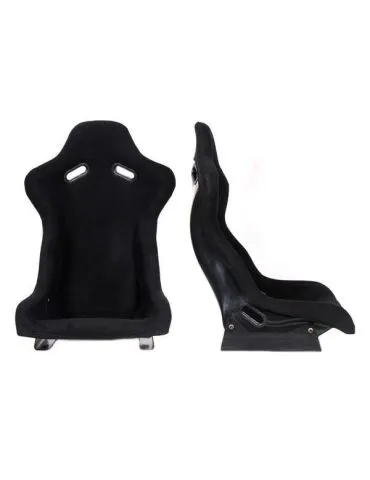 Siège Baquet en Fibre Rally Tissu Noir