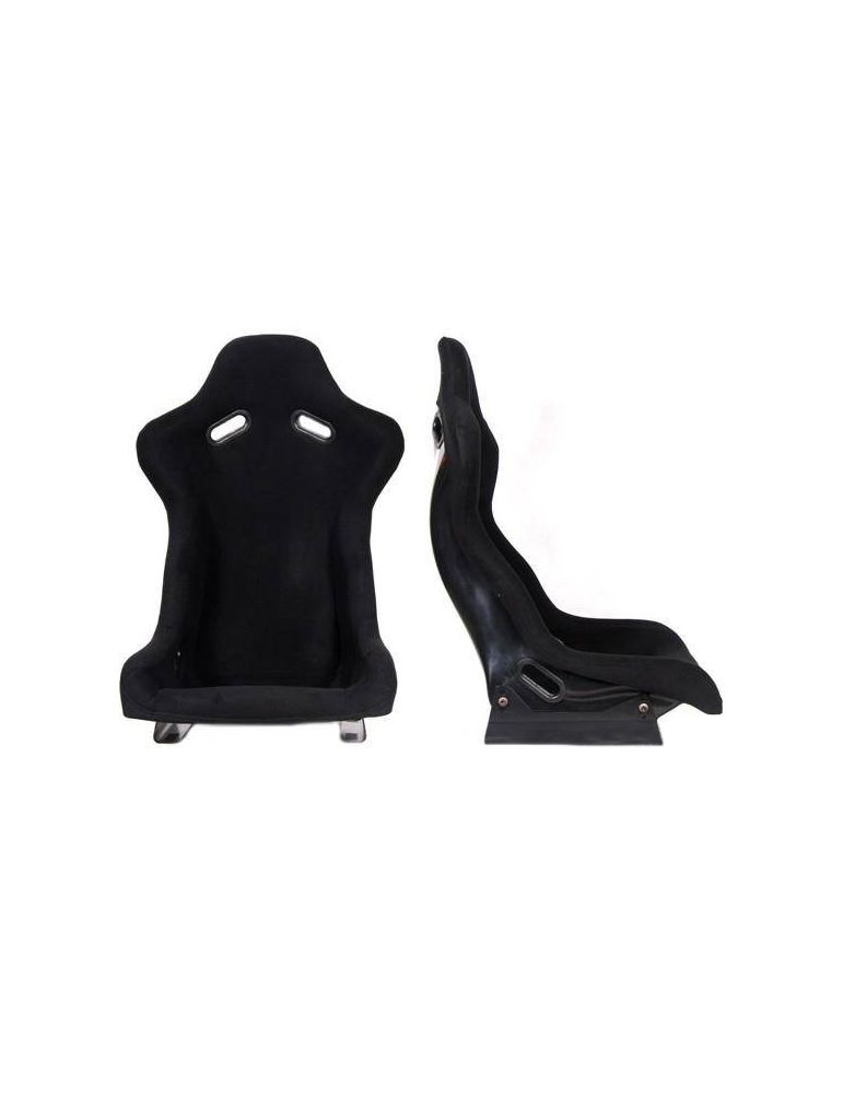 Siège Baquet en Fibre Rally Tissu Noir