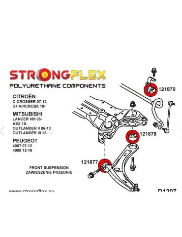  Rotule de suspension Polyuréthane SPORT Bras Avant C-CROSSER 07-12