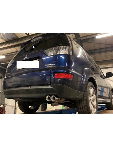 Ligne Silencieux Sport  Inox + Intermédiaire direct DriveOnly  Mitsubishi Outlander 4WD 2.3 DI-D 2010-2013 