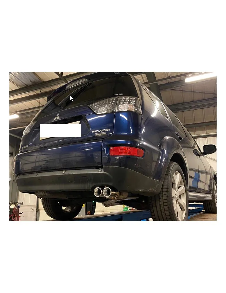 Ligne Silencieux Sport  Inox + Intermédiaire direct DriveOnly  Mitsubishi Outlander 4WD 2.3 DI-D 2010-2013 