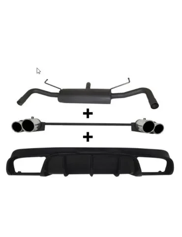 Silencieux Inox Ulter Sport + Diffuseur ALFA ROMEO Giulietta 2010-2019 1.75 Tbi / 1750 Tbi QV / 2.0 Jtd