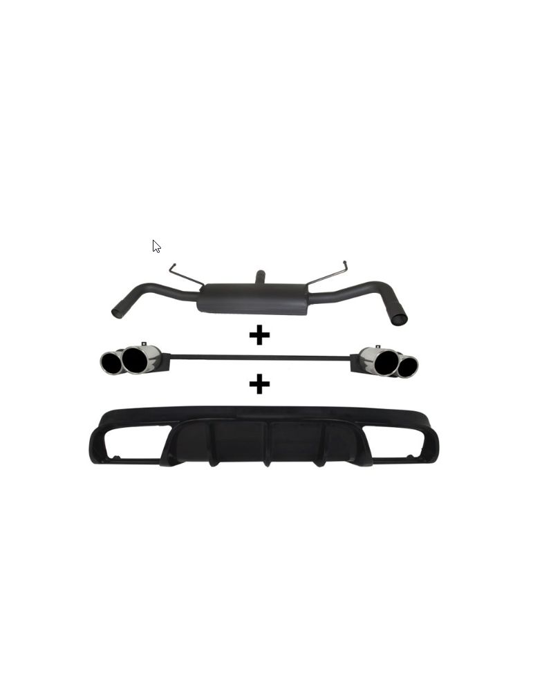 Silencieux Inox Ulter Sport + Diffuseur ALFA ROMEO Giulietta 2010-2019 1.75 Tbi / 1750 Tbi QV / 2.0 Jtd