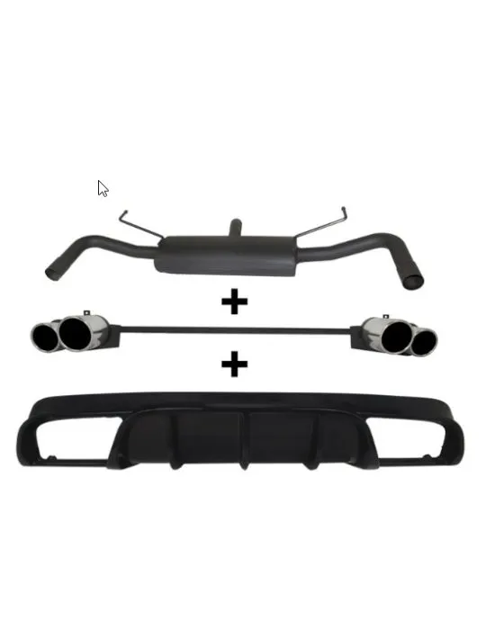 Silencieux Inox Ulter Sport + Diffuseur ALFA ROMEO Giulietta 2010-2019 1.75 Tbi / 1750 Tbi QV / 2.0 Jtd 