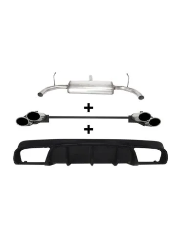Silencieux Inox Ulter Sport + Diffuseur ALFA ROMEO Giulietta 2010-2019 1.75 Tbi / 1750 Tbi QV / 2.0 Jtd