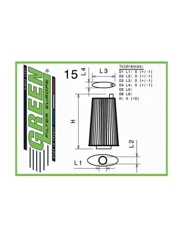 Filtre à air pour BMW SERIE 5 (E39) 530 D (184 cv) années 9800