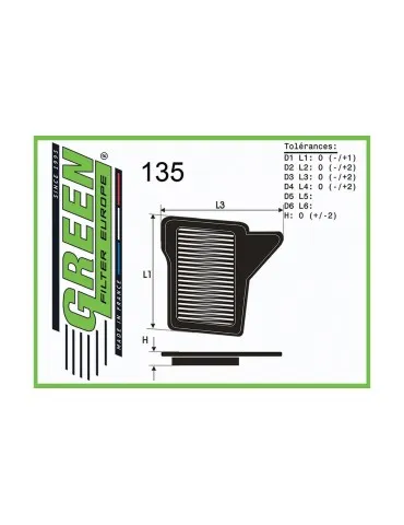 Filtre à air pour CHRYSLER PACIFICA 3,5L V6 (250 cv) années 0406