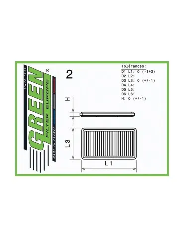 Filtre à air pour MITSUBISHI ASX 1,8L DI-D (116 cv) années 09/10