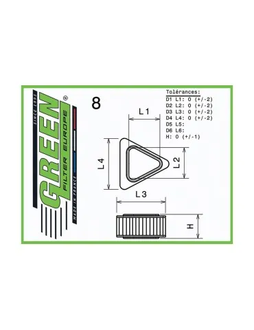 Filtre à air pour ROVER 200 1,4L 16V GSI 214 Monopoint (90 cv) années 89