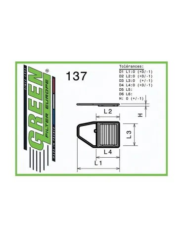 Filtre à air pour SKODA CITIGO (NF1) 1,0L (75 cv) années 12/11