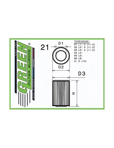 Filtre à air pour YAMAHA YFM 250 BEAR TRACKER 250 années 9904