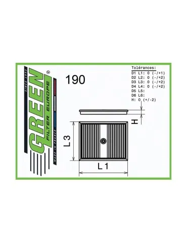 Filtre à air pour SKODA SCALA 1,0L TSI (116 cv) années 04/19