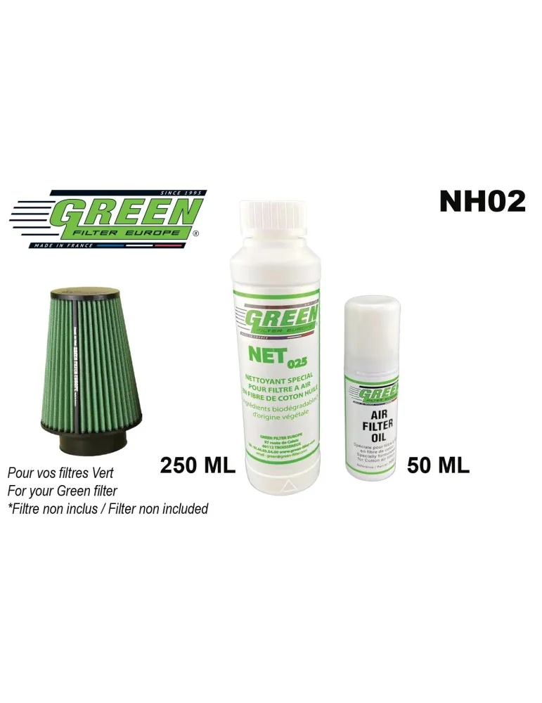 Filtre à air pour Kit d’entretien spécial pour filtre à air en fibre de coton ref NH02