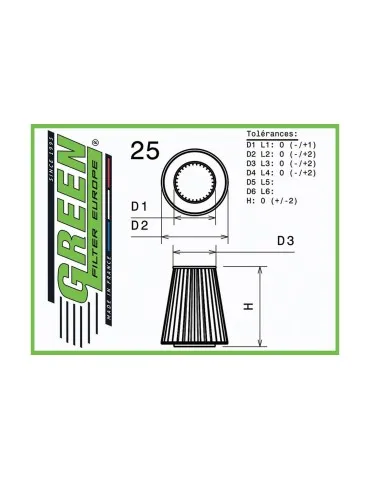 Filtre à air pour CF MOTO CFORCE 1000 1000 années 19