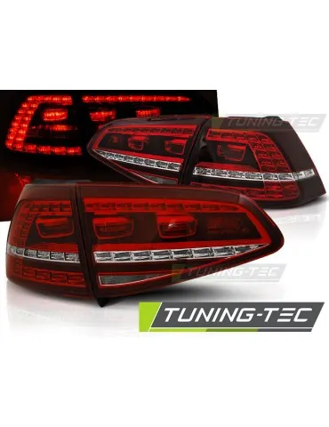 Feux arrière à LED rouges blancs pour VW GOLF 7 13-17