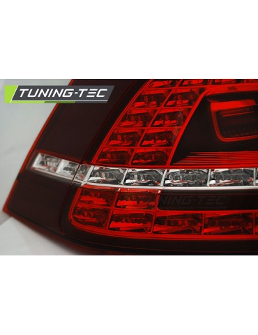 Feux arrière à LED rouges blancs pour VW GOLF 7 13-17