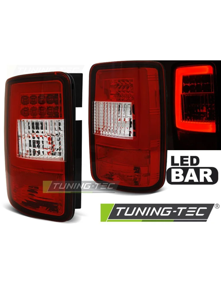 Feux arrière à LED rouges pour VW CADDY 03-03.14