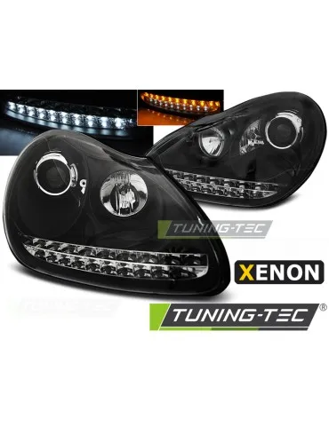 Phares au xénon noirs pour PORSCHE CAYENNE 02-06
