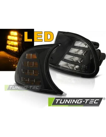 Clignotants avant à LED noirs pour BMW E46 04.99-08.01 C/C