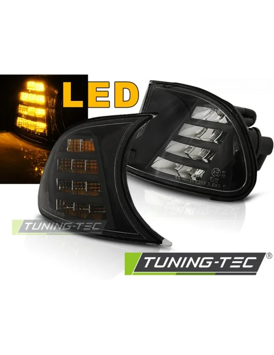 Clignotants avant à LED noirs pour BMW E46 C/C (1999 - 2001)
