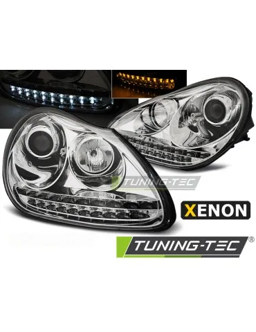 Phares au xénon chromés pour PORSCHE CAYENNE 02-06