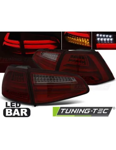 Feux arrière à LED fumés rouges pour VW GOLF 7 13-17