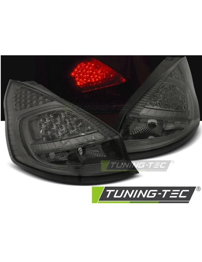Feux arrière à LED fumés pour FORD FIESTA MK7 08-12 HB