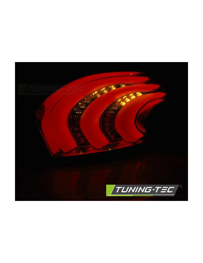 Feux arrière à LED rouges blancs pour PEUGEOT 208 4.12-06.15