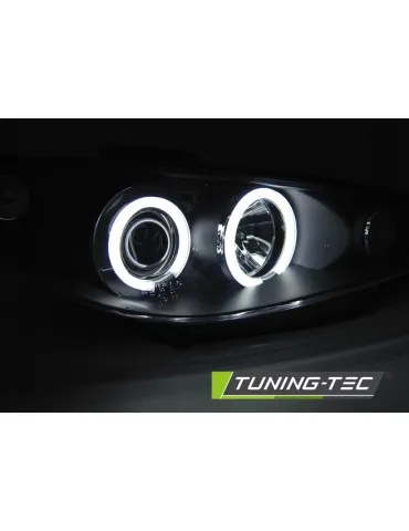 Phares noirs pour PEUGEOT 206 02