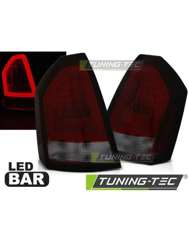 Feux arrière à LED fumés rouges pour CHRYSLER 300C 05-08