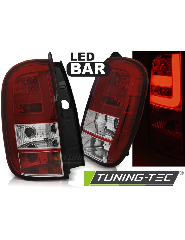 Feux arrière à LED rouges blancs pour DACIA DUSTER 04.10