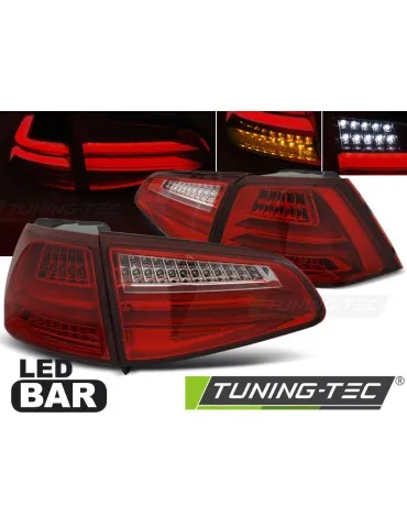 Feux arrière à LED rouges pour VW GOLF 7 13-17
