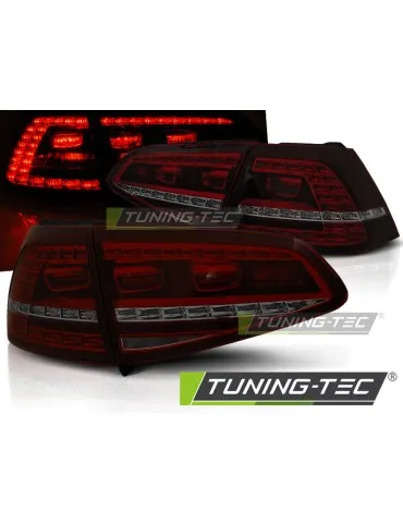 Feux arrière à LED fumés rouges pour VW GOLF 7 13- 17