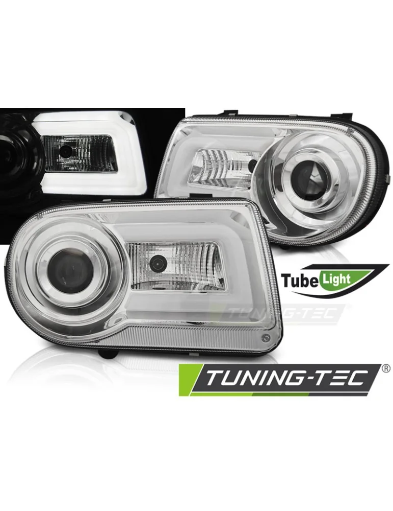 Phares à LED chromés pour CHRYSLER 300C 05-10