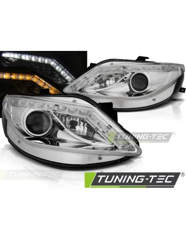 Phares à LED chromés pour SEAT IBIZA 6J 06.08-12