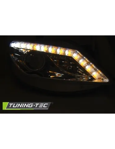 Phares à LED chromés pour SEAT IBIZA 6J 06.08-12
