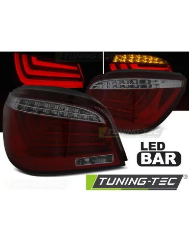 Feux arrière à LED fumés rouges pour BMW E60 07.03-02.07