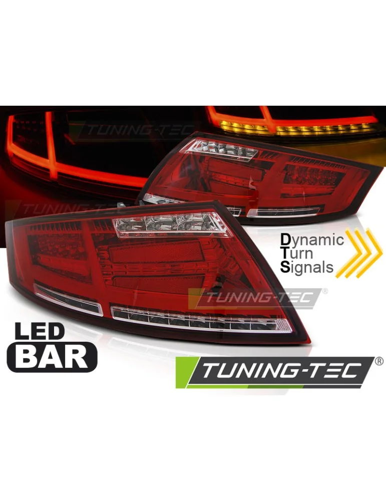 Feux arrière à LED rouges pour AUDI TT 04.06-02.14