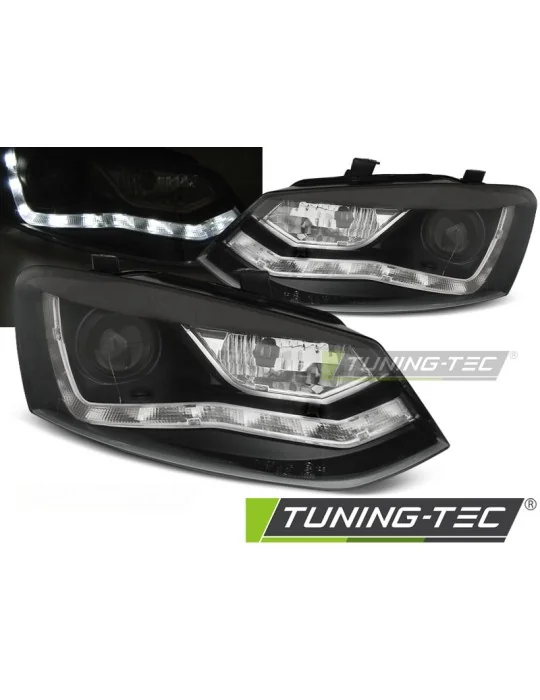 Phares à LED noirs pour VW Polo 6R (2009 - 2014)